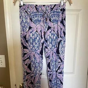 Lilly Pulitzer Lola Pants in Lilac Coco Safari Size S